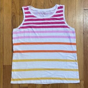 LOFT Multicolor Striped Tank Top